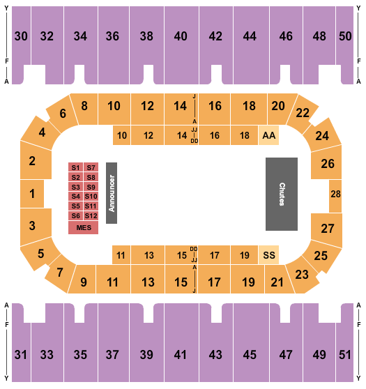 First Interstate Arena PBR Seating Chart